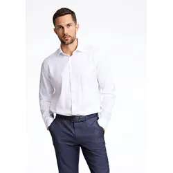Businesshemd LINDBERGH "Lindbergh Business-Hemd", Herren, Gr. XXL, Normalgrößen, weiß, Oberstoff: 100% Baumwolle, Langarm, Hemden