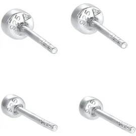 Elli Ohrstecker Set Basic Silber 925 2er Set mit Swarovski-Kristall