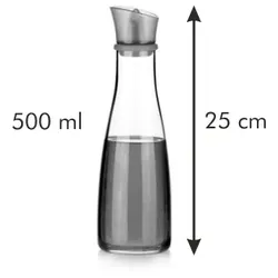 Tescoma Ölflasche Glas Ölfläschchen Ölspender Öldosierer Öl-& Essigspender Grün 500ml