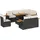 vidaXL Garten-Sofagarnitur 9-tlg. Loungeset schwarz