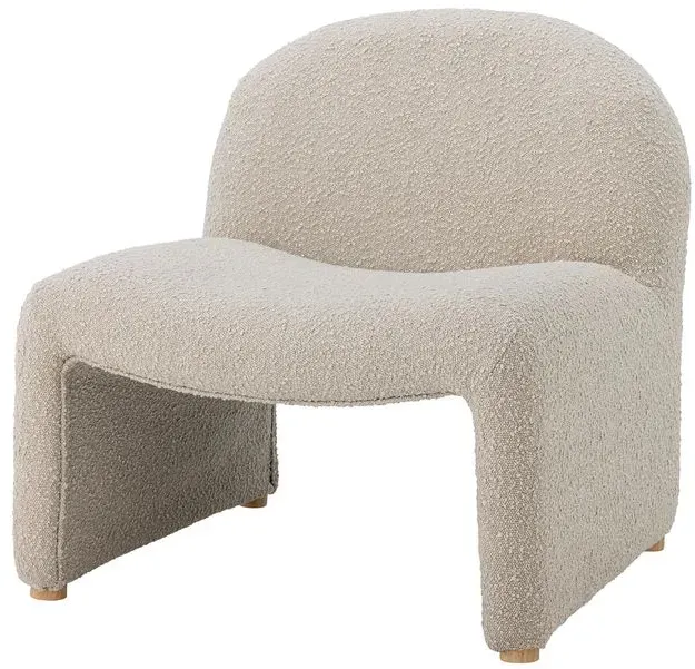 DAHEIM Loungesessel Neel Polyester Cremeweiß