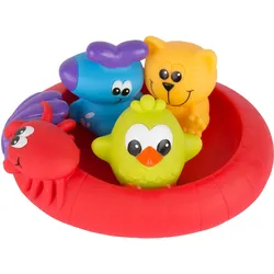 playgro - Badespielzeug Schwimmende Freunde – Wasserdicht-Schmutzfrei