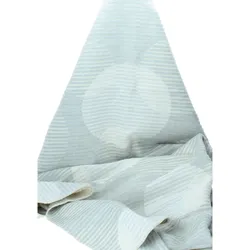 David Fussenegger Struktur Plaid DECO Kreise 130x200 cm rohweiss