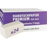 Papierhandtücher 2-lagig 25x33 natur Lagen-Falz