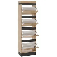 Meble Schuhschrank ASMUS (BHT 54x176x29 cm - braun -