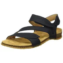 El Naturalista Bequeme Sandalen für Damen, schwarz, 40 EU
