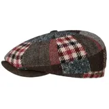 Stetson Flat Cap (1-St) Schirmmütze mit Schirm, Made in the EU rot S (54-55 cm)