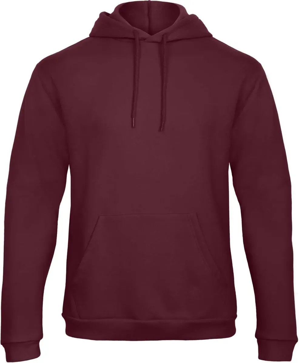 B&C Unisex Kapuzen Sweater ID.203 Hoodie WUI24 burgundy L