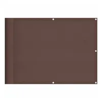 vidaXL Balkon-Sichtschutz Braun 75x700 cm 100 % Polyester-Oxford