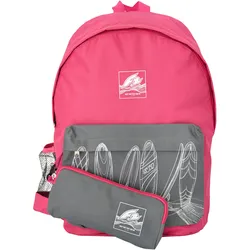 Rucksack F2 "F2 Trail" Rucksäcke Gr. B/T: 43 cm x 18 cm, pink (pink, grau) Rucksäcke