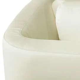 Beliani Halbrundes Sofa ROTUNDE Echtleder 7-Sitzer