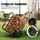 Vevor Kaminholzwagen Pulverbeschichteter Stahl 67 x 52 x 110 cm inkl. Bungee-Seil Bodennetz