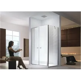 Glaszentrum Hagen Athene Eckdusche mit Pendeltür 80 x 195 cm transparent
