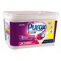 Purox Waschmittel Caps Color 20er Kapseln Gel Bunte Wäsche Reiniger Frische Duft