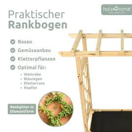 holz4home holz4home® Pflanzkasten mit Dach aus Tannenholz inkl. Vlieseinlage M