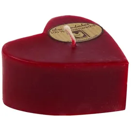 Kerzenfarm Hahn Bienenwachs-Herzkerze 1 St. rot