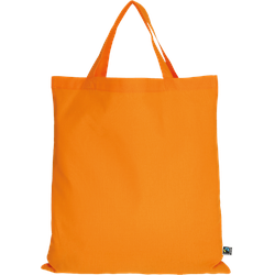 TEXXILLA Tasche aus Fairtrade-zertifizierter Baumwolle mit zwei kurzen Henkeln, mandarin