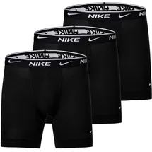 Nike Boxershorts 3 Einheiten Schwarz / Weiß M