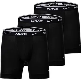 Nike Boxershorts 3 Einheiten Schwarz / Weiß M