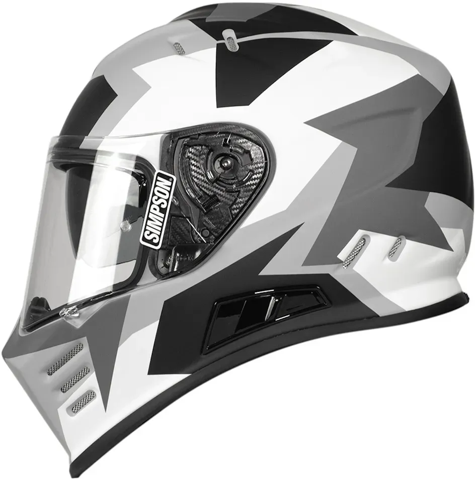 Simpson Venom Have Blue Helm, grau-weiss, Größe XL für Männer