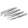 fixpoint Pinzetten-Set 4-teilig Silber