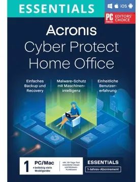 Acronis Cyber Protect Home Office Essentials| 5 Geräte / 1 Jahr | ESD Download