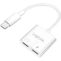 Logilink USB-C Audio Adapter mit 60W PD, white