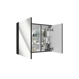 Sconto Spiegelschrank ¦ schwarz ¦ Maße (cm): B: 80 H: 60 T: 15.0