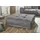 Jockenhöfer Hocker Moldau XXL Mikrofaser 120 x 39 x 120 cm Grau