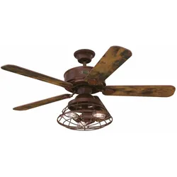 Westinghouse Deckenventilator Barnett Braun 122 cm mit LED Leuchte 122