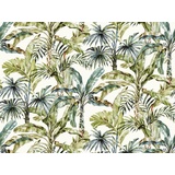 Rasch Textil Rasch Tapeten Vliestapete (Botanical) Weiß grüne 3,00 m x 4,00 m Florentine III 485851