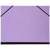 Exacompta 25660E Aquarel Zeichenmappe mit 2 Gummizügen, innen schwarzes Papier, Rücken aus Leinen, 28x38 cm - Format zum Abheften B4 (250 x 353 mm) - 1 Stück Zufallsfarbe