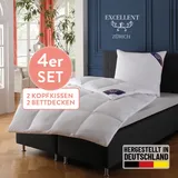 Excellent Daunenbettdecke + Federkissen "Zürich, Bettdecke normal mit Bestnote "Hoher Schlafkomfort" bewertet.