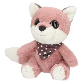 DEPESCHE Snukis Kuscheltier Fuchs 18 cm Rosa/Weiß