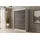 altdecor Schiebetürenschrank PEKA 120 x 215 x 61 cm Grau/Weiß