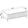 masseno OSTIA Lowboard 140,2x40x50 cm Gold/MDF