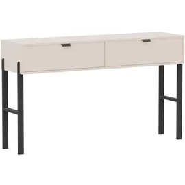 beautysofa KONSOLENTISCH Cortina mit 2 Schubladen, Sandbeige