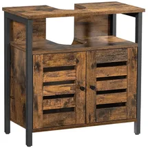VASAGLE Waschbeckenunterschrank 60 x 60 x 30 cm Braun