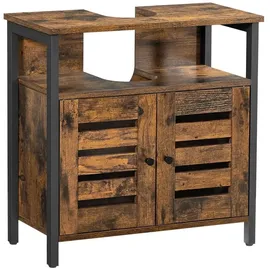 VASAGLE Waschbeckenunterschrank 60 x 60 x 30 cm Braun
