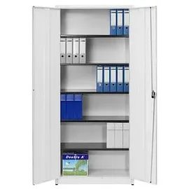 Mauser Stahlschrank entero BF4/22 STG 9010/9010 reinweiß 95,0 x 42,0 x 220,0 cm, aufgebaut