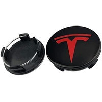 4 Stück Radnabenkappen für Tesla MODEL 3 MODEL S MODEL X 60MM, Radnabendeckel, Felgenkappen, Radnabenabdeckung, Felgendeckel, Wasserdicht/Anti-Rost