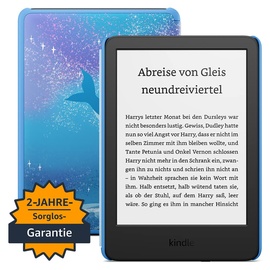 Amazon Kindle Kids (2022) – Mit Zugriff auf über tausend Bücher, Hülle und 2 Jahren Sorglos-Garantie – Weltraumwal-Design