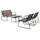 Schou Company A/S Gartenlounge 4-tlg. anthrazit/braun