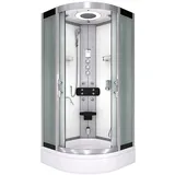 AcquaVapore Dampfdusche Duschkabine Sauna Dusche D58-60m3-ec 100x100 cm Mit 2k Scheiben Versiegelung