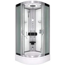 AcquaVapore Dampfdusche Duschkabine Sauna Dusche D58-60m3-ec 100x100 cm Mit 2k Scheiben Versiegelung