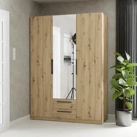 alasans Kleiderschrank CADIXO 150,6 x 212,9 x 58,9 cm Braun