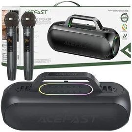 ACEFAST K1 kabelloser Karaoke-Lautsprecher 2 Mikrofonen – Schwarz