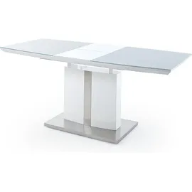 MCA Furniture Esstisch NAJUMA Säulentisch Tisch 140 (180) cm - Weiß