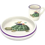 Kuhn Rikon Kuhn Rikon, Kindergeschirr + Kinderbesteck, Kinderset Schildkröte mit Kind