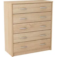 Matkam Möbel Kommode, Sonoma Eiche, Holzwerkstoff, 74x85x35 cm, Wohnzimmer,